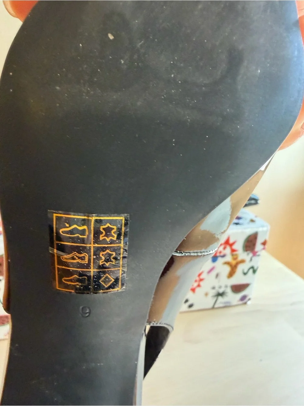 Jeffrey Campbell Black Patent Pointed Slingback Pumps with Gold Hardware